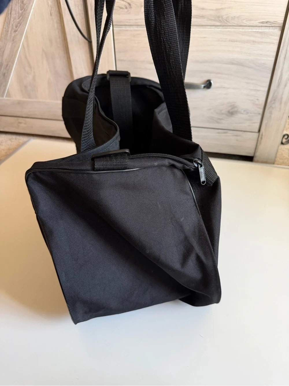 Classic adidas Black and White Small Duffel Bag